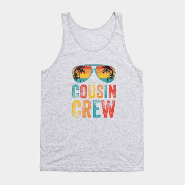 Cousin Crew Beach Retro Aviator Sunglasses Tank Top by Duds4Fun